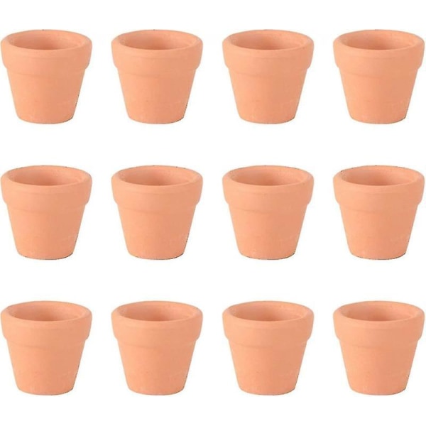 24st 3x3cm Liten Mini Terrakottakruka Keramik Lerkruka Kruka Kaktus Blomkrukor Suckulenter Plantskolekrukor Fantastiska kompatibla växter Hantverk Hem Favo