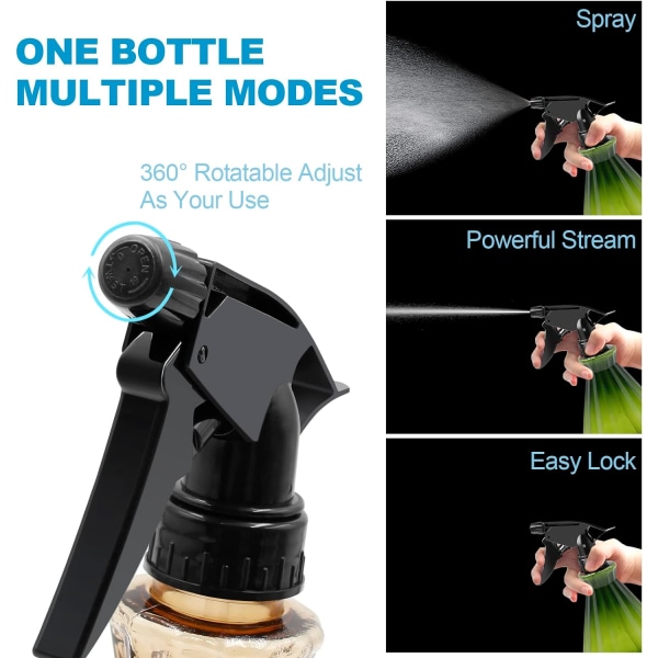 2 st Sprayflaskor för Rengöring, Växtdimma, 500ml Tom Sprayflaska med Justerbar Spraymunstycke för Dimma, Stråle, AV - Vattensprayflaskor