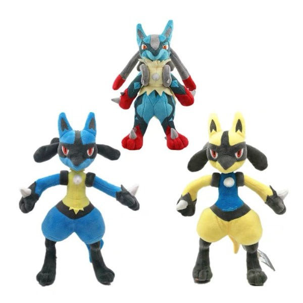 Lucario Plysch gosedjur docka Teddy 11\", blå