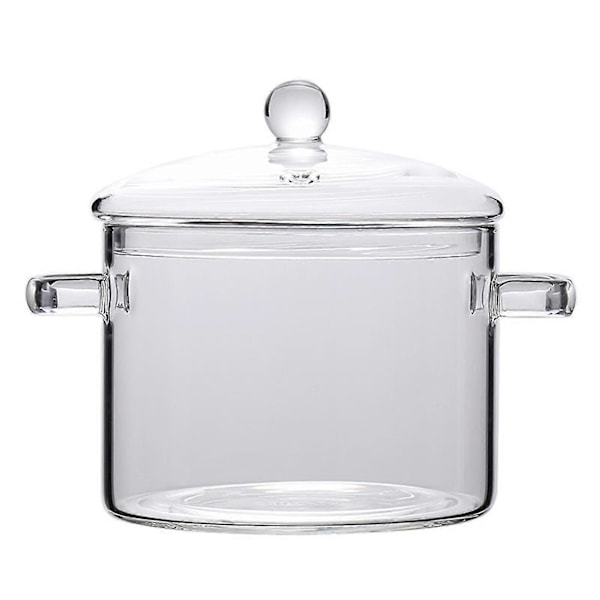 Klar Glas Kogeplade Gryder Tykkere Og Tungere Opgraderet Glasgryde Til Brug På Åben Ild Og Gasblus 1500ml
