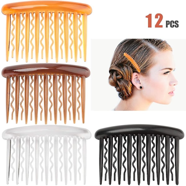 Hair Combs - Plastic Teeth Tortoise Side Comb Hair Accessorieshair Combs