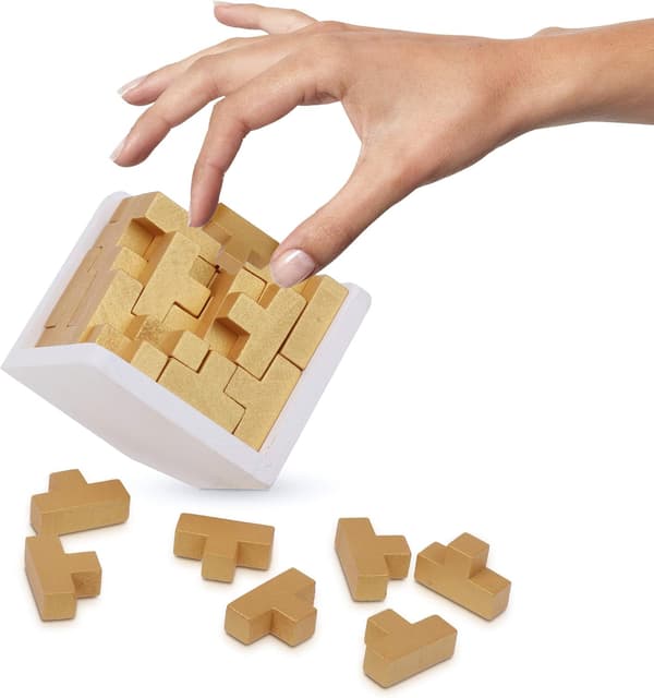 3D Træ Hjernetrim Puslespil. (Guldudgave)