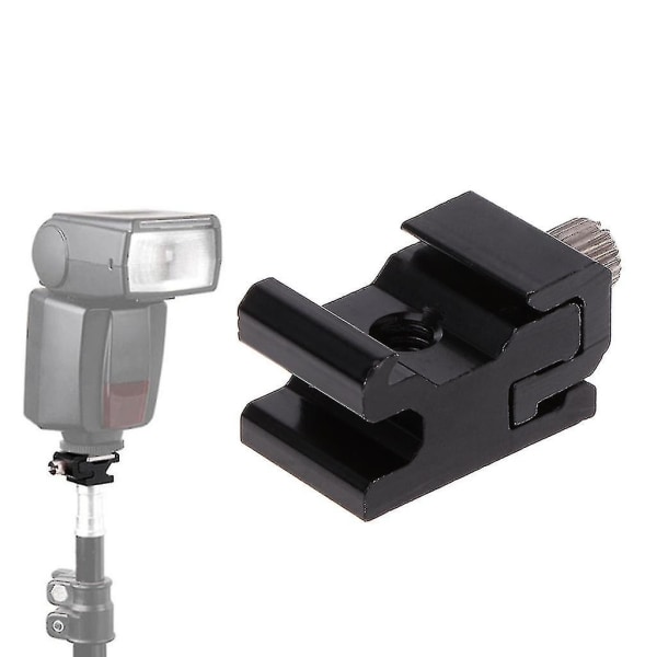 Hot Shoe Flash Bracket Stativmontering Adapter Udløserholder Kamera Tilbehør Ft