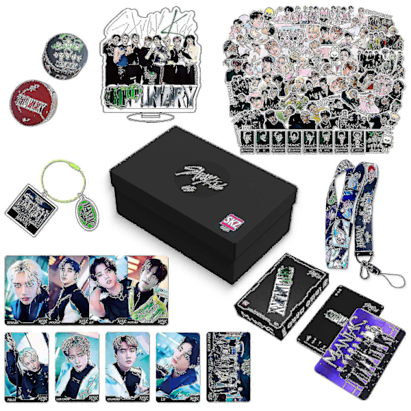 2024 Stray Kids New Maxident Box Set Kpop-tuotteet, kuvat, ranneke ja avaimenperä Skz-faneille C