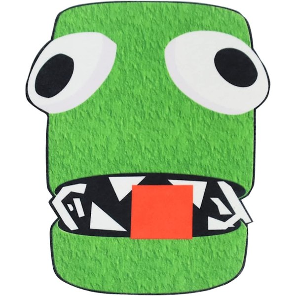 Rainbow Friends Kostumer Halloween Cosplay Jumpsuit Drenge Udklædning Pretend Maske Handske 3Pcs Spil Grønt Monster Outfit til Børn (130)