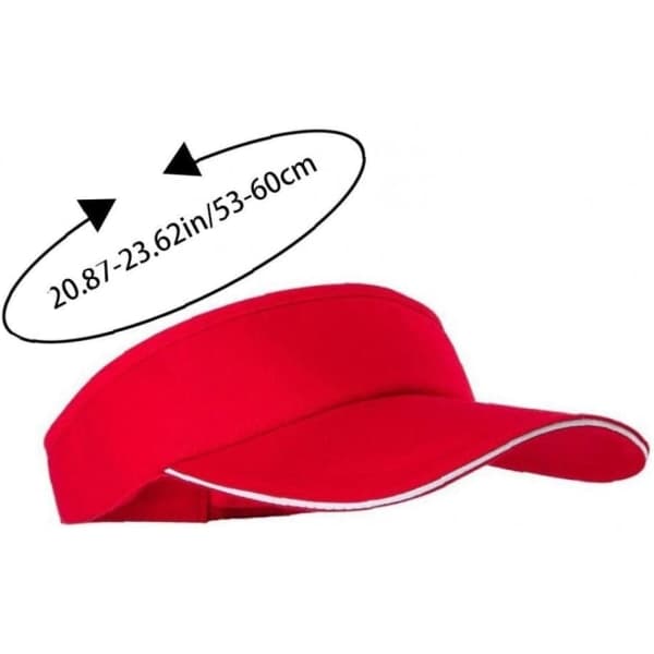 Visor Hat Cap Baseball Cap Justerbar Ponytail Tennis Hat Golf Løbe Cap -