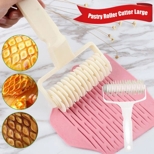 Roll Lattice Roller Cutter Pie Pizza Baking Tool Pastrys Roller