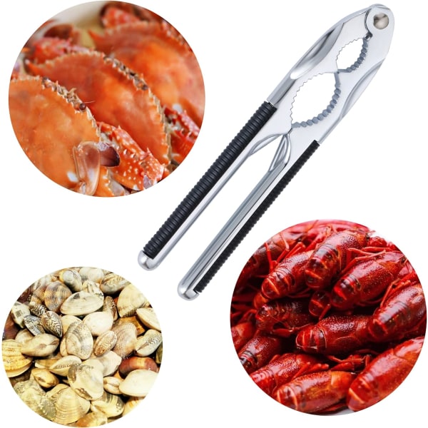 nötknäppare valnötter nötöppnare, metall valnötsknäckare, hasselnötsknäckare med halkfritt grepp, nötknäppare för alla typer av nötter, hummerkex