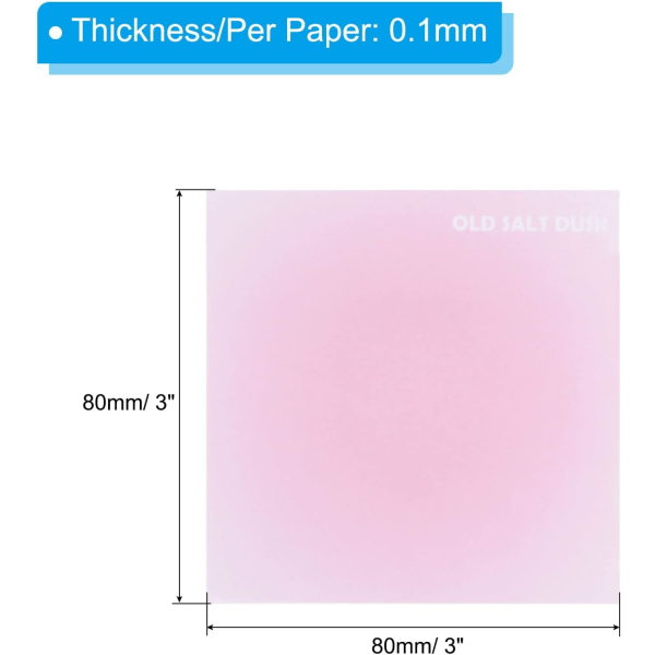 3 x 3 tommer Gradient Fargede Sticky Notes, 12 Pakk Adhesive Memo Pads 50 Ark/Pad Sterk Limkraft for Hjem Kontor Bedrift, Rosa