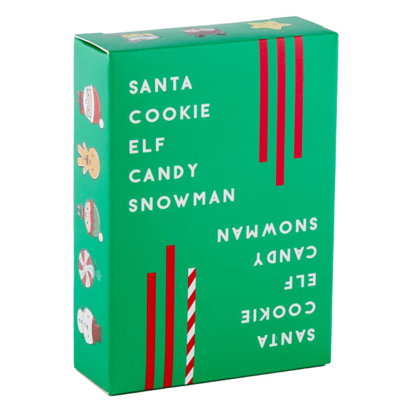 Santa Cookie Elf Candy Snowman Family Brettspill for barn i alderen 6-8, 8-12 og oppover - Et morsomt reisekortspill for barn i alle aldre TOMTECOOKALF CANDY