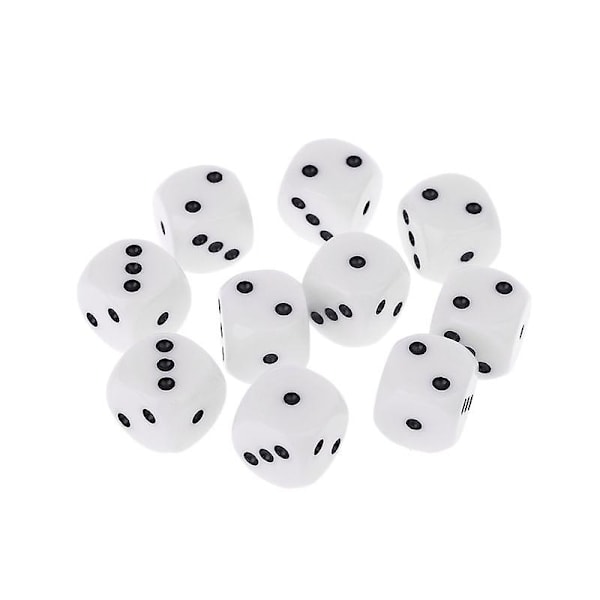 10 stk. 16mm D3 sekssidede terninger perler til Dungeons & Dragon D&d Rpg Poly Desktop F