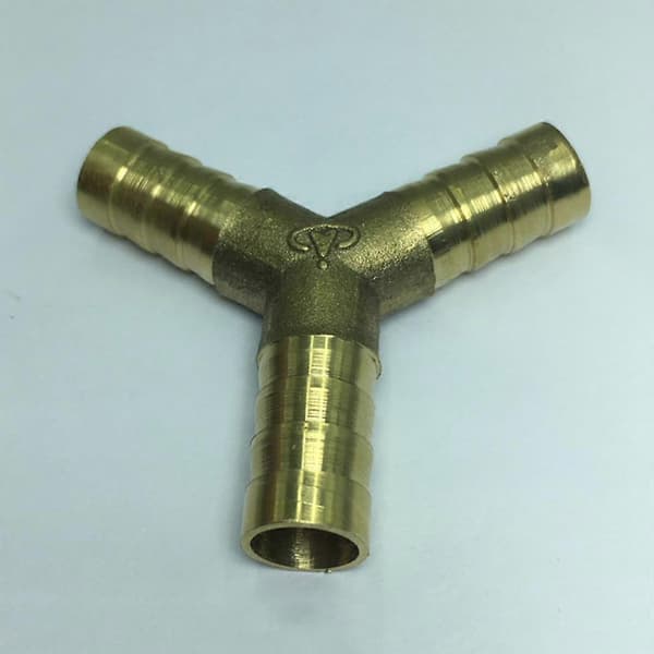 Y-stykke Messing Slangekobling 12mm