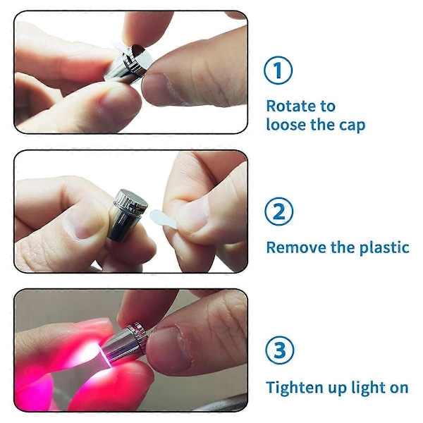 20 stk Miniatyr LED-lys, små lys for håndverk, miniatyrlys batteridrevet, lys (flerfarget skiftende)