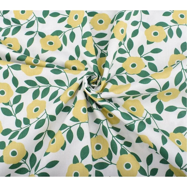 7 stk. Fedt kvarter stofpakke 100% bomuld patchwork blandet håndværk grøn - 25*25cm