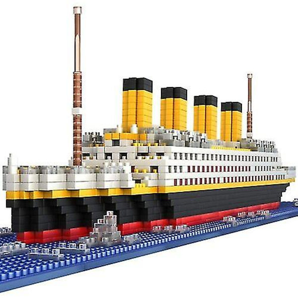 1860 st Titanic-formad modell - Byggklossmodell konstruktionsset