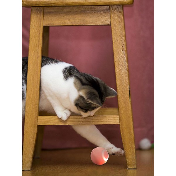 Automatisk rullande kattboll, interaktiv smart leksak, elektrisk träningsleksak för kattungar - Green