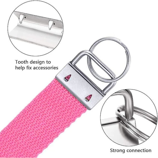 30 stk. nøglering hardware, 25mm snor blanks klemme spænde vedhæng, armbånd