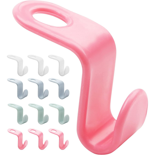 60 stk Kleshengere Koblingskroker Drop-kobling Hengerkrok Flere Lag Stable Hengerforlengerklips for Garderobeorganisering Plassbesparende