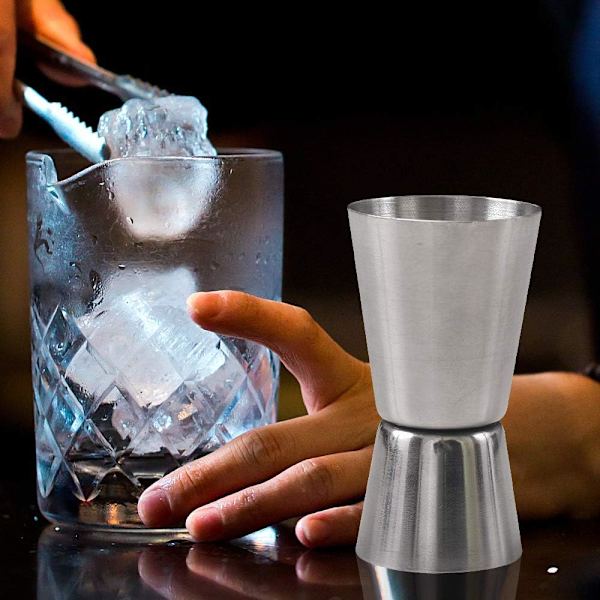 Cocktail Jigger, 0,85 & 1,7 Oz (25 & 50 ML) Rustfrit Stål Bar Jigger (Sæt af 4)