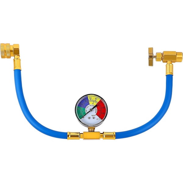 R134A Kjølemiddel for bilklimaanlegg Ladeslange Gass med Måler for Bil Metall Con Recharge Conditioning Fylling Air Conditioning Unit