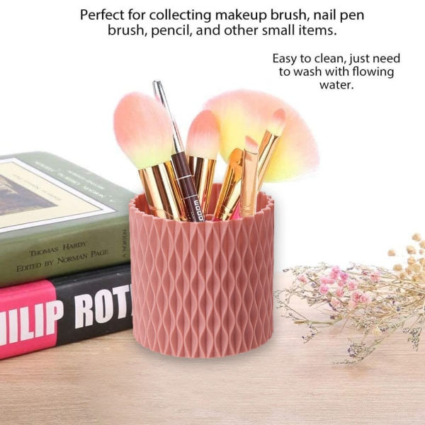 Kosmetisk opbevaring Makeup Brushes Cup Pen holder - pink