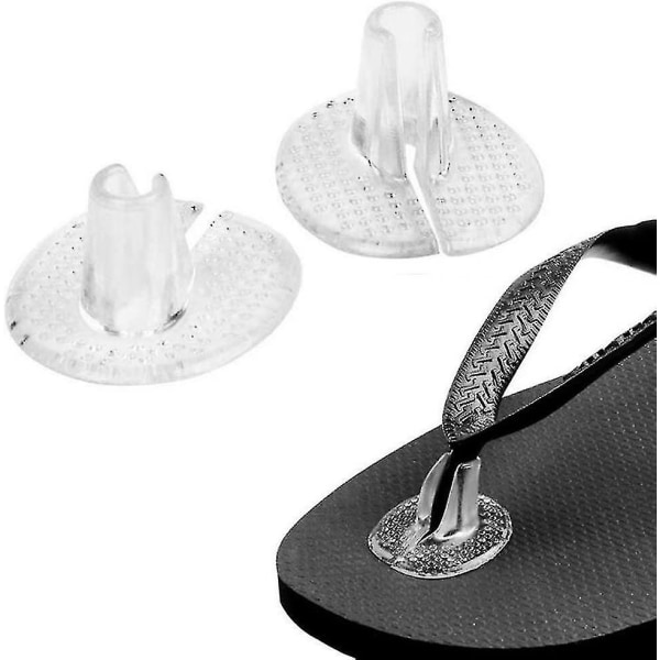 5 par silikon tåbeskytter sandaler Gjennomsiktige thong sandaler tå puter
