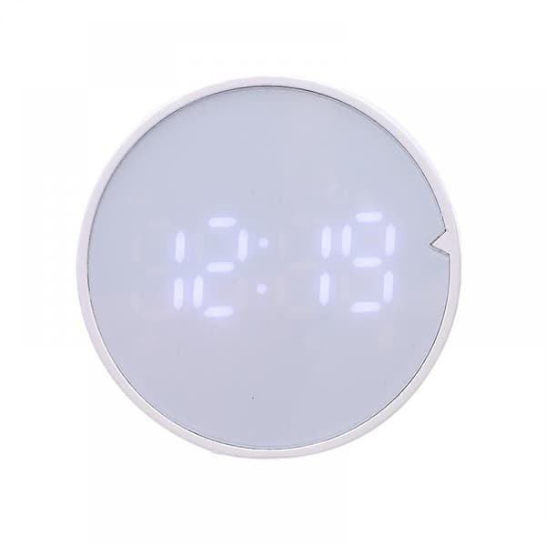 Vækkeur Smart Ur Timer Mini Rund Lille Digital Led Vækkeur Blå-kryc