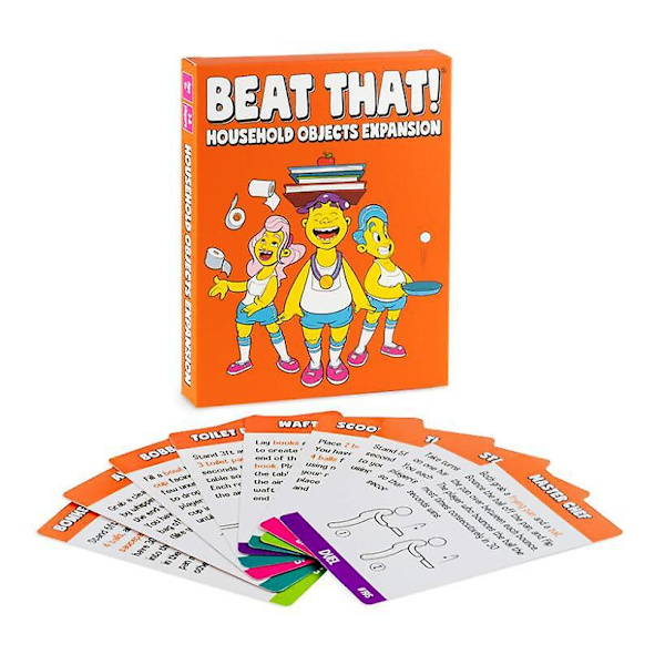 Perhejuhlapeli Kortti Beat That! - Voita hullu taistelu lapsille ja aikuisille Extensions