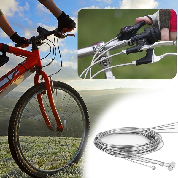 14 st Cykelbromskabel Cykel Gear Shifter Kabel Cykelbromslina Idealisk för Mountain Road Bike Universal Cykel