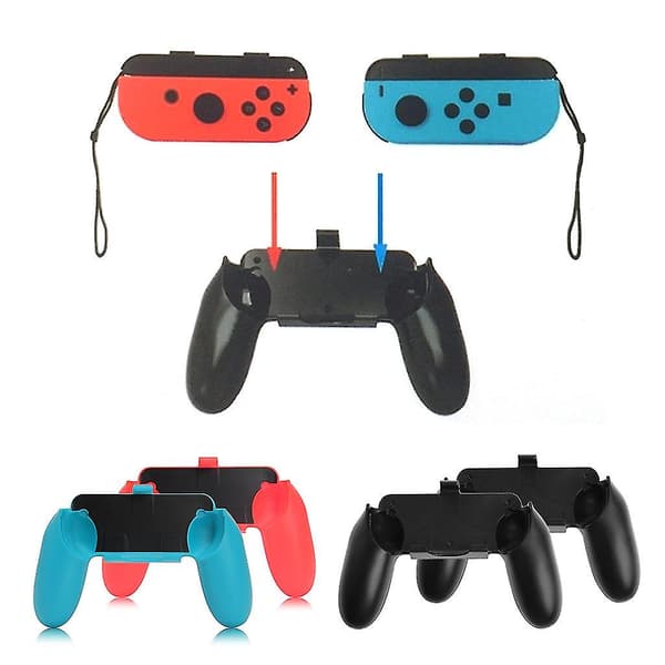 2 stk/sett L+R-kontroller spillgrep håndtaksholder for Switch