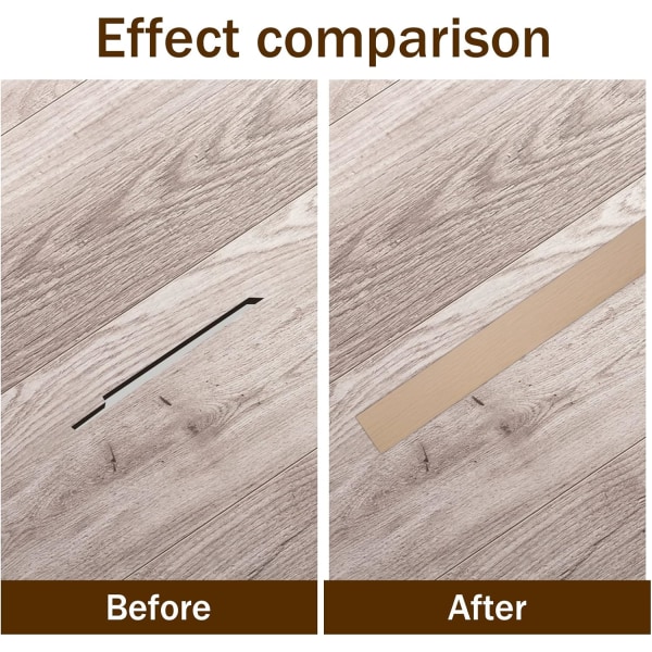 2m*5cm PVC Golvövergångslist Självhäftande Dörrtröskellister Dörrdelare List Stick på Golvdelare Golv & Matta Kantlist Fogenlist