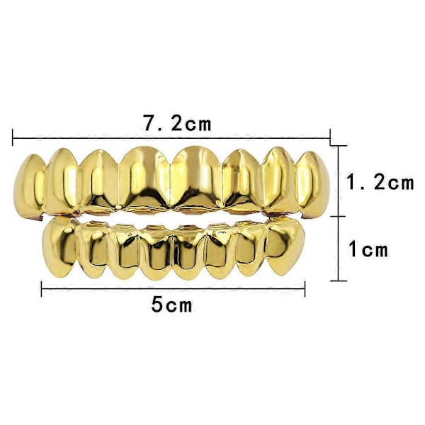 Övre/Nedre Eller Set Nya Hip Hop Tand Grillz Set Tandgrillar Smycken 1st Gold