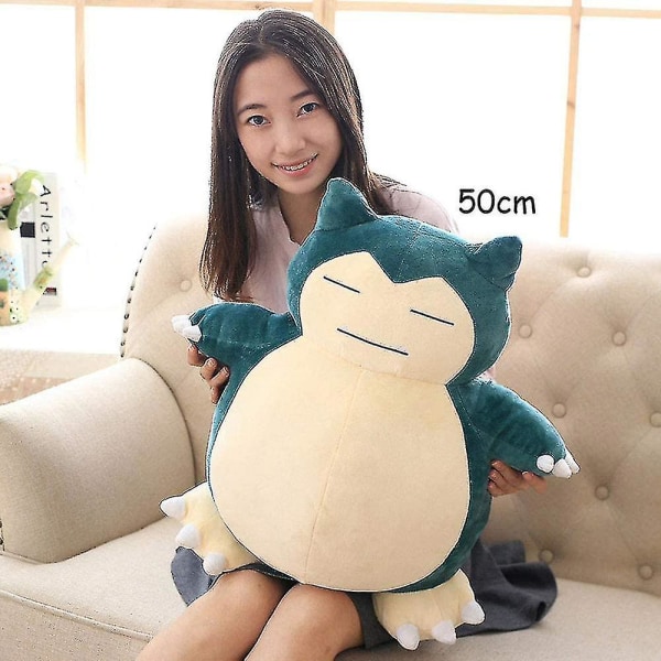 Snorlax plyschleksak, Jumbo Snorlax mjuk kudde söt plyschdocka - 50cm