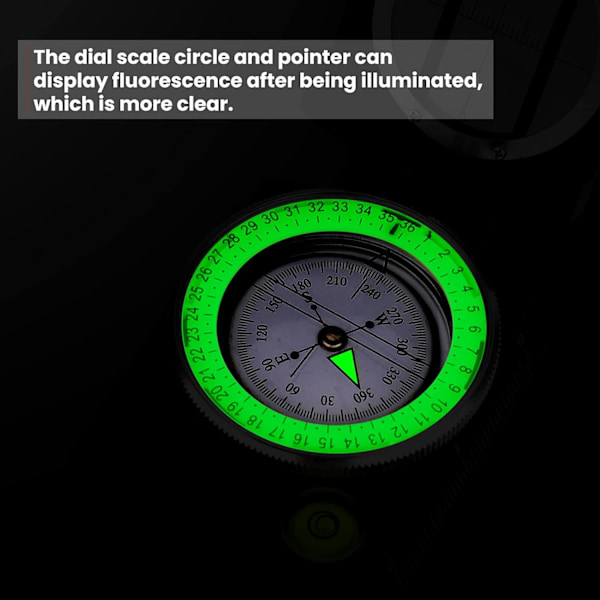Kompass Vandring Vattentät Militärnavigering med Fluorescerande Design Perfekt för Camping Vandring och Andra Utomhusaktiviteter