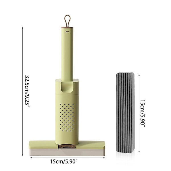 Mångsidig Mopp Mini Mopp Vikbar & Lätt att Bära Mopp Utmärkt för Hushållet Replacement Head 1pc