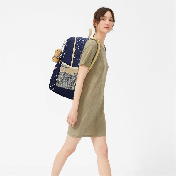 3-delt jenteskole ryggsekksett med crossbody-veske - Blue