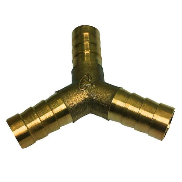 Y-stykke Messing Slangekobling 12mm