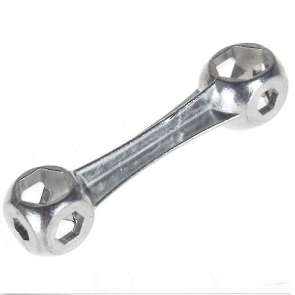 Cykel Mountainbike Reparationsværktøj Hexagonalt Knoglenøgle Reparationsværktøj 6-15mm Nøgle Tilbehør (1 stk, Sølv)