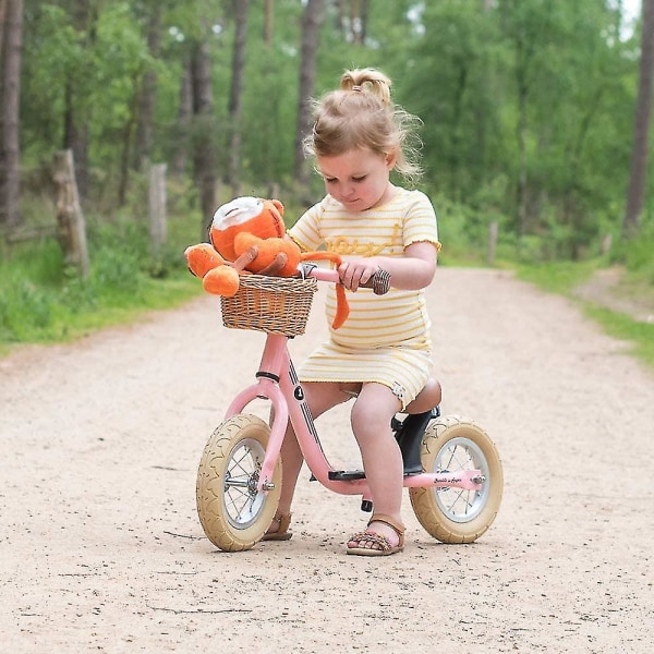 Sykkelkurv Barn foran styrekurv, flettet kurv Hjulkurv Hengende kurv foran Sykkeltilbehør