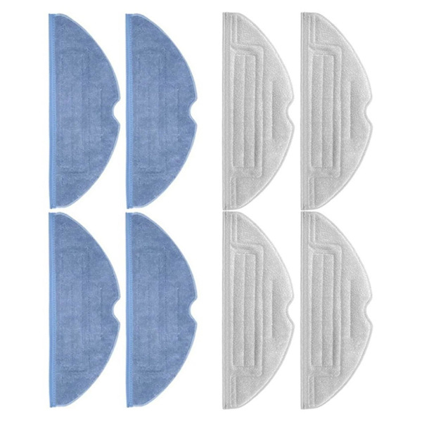 Moppeklut for S7/s7maxv/s7plus støvsuger (4 sølvmopper + 4 moppekluter) Hy