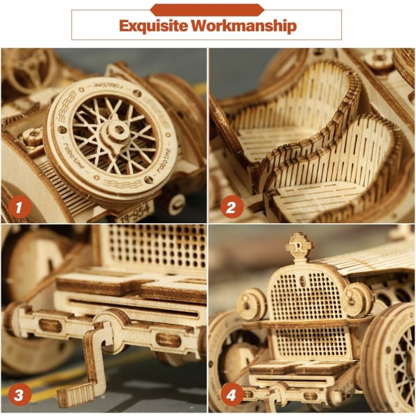 3D træpuslespil modelbyggekits (tung lastbil)
