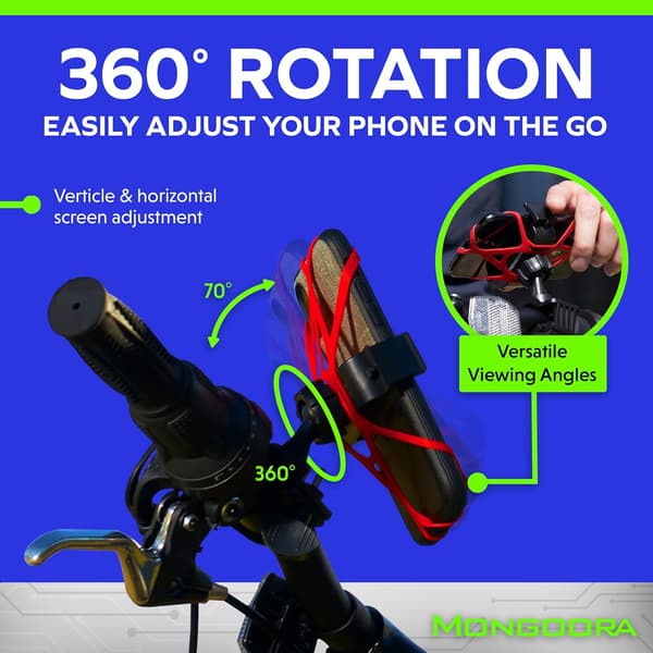 Cykeltelefonholder - Universal - iPhone & Android - Telefonholder til iPhone