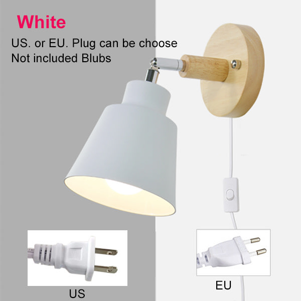Hvid belysning Industriel væglampe - Vintage indendørs væglampe til børn, sengelampe Velegnet til soveværelse bar restaurant loftslampe