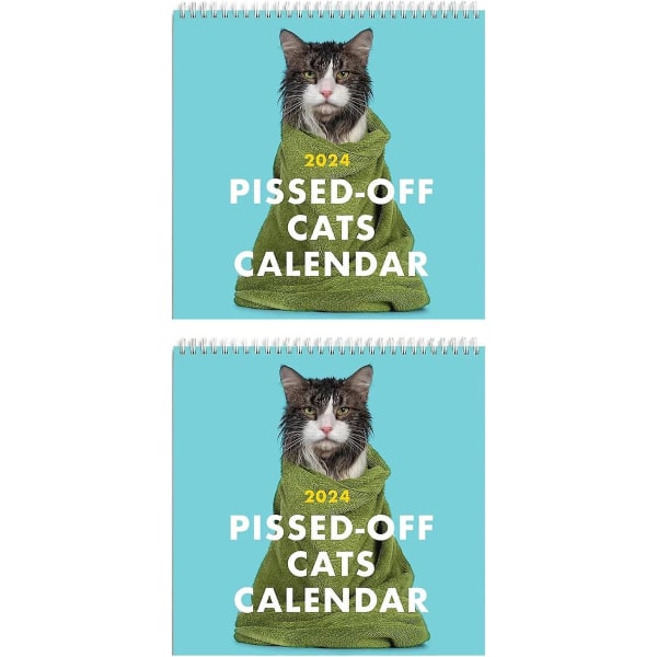 2024 Pissed-off Cats Calendar, Gift For Cat Lovers