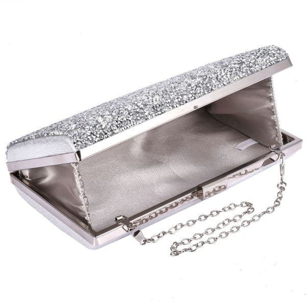 Glittrande kuvertväska - Silver Silver