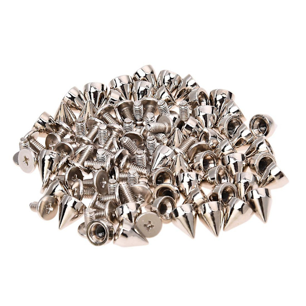 50 stk. Metal Cone Skruespids Spikes Stud Læder Klud Håndværk Diy Goth Punk Spot