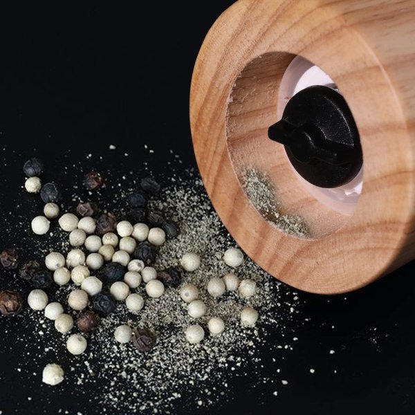 Puusta ja keraamista valmistettu suola- ja pippurimylly - pippuripuristimet - Perfet