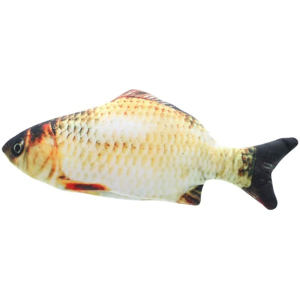Elektrisk kattefisk legetøj bevægelig fisk catnip plys legetøj USB opladning 3d simulering aktive dukker Carp