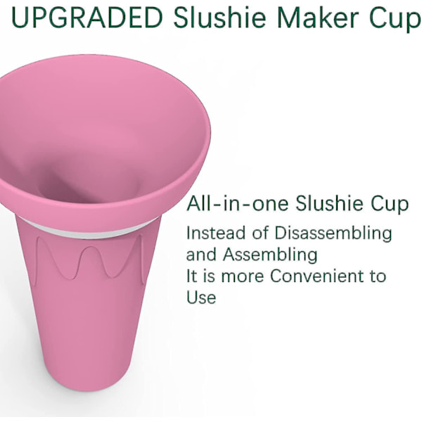 Slushie Maker Cup Diy Slushie Maker Iskopp Klypekopp Sommerkjøler Smoothies Kopp Dobbelt Lag Klem Kopp Slush Maker Kopp For Barn Og Voksne (li
