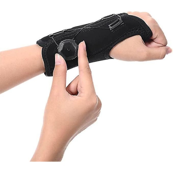 Twist Sportsarmbånd, Knop Håndled, Artikulerende Knop Håndled, Anti-forstuvning Håndledsbeskytter Black right hand
